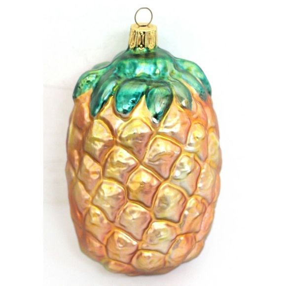 ANTIQUE GERMAN LOT 6 FISH CORN CUCUMBER TOMATO PINEAPPLE CHRISTMAS ORNAMENTS - Picture 7 of 13